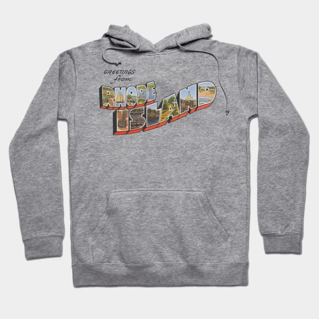 Greetings from Rhode Island Hoodie by reapolo